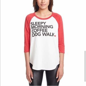 NWOT Chaser Sleepy Morning Baseball Tee